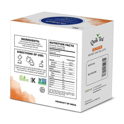 Quik Tea Ginger Chai 20 Bags