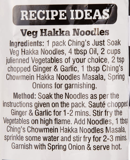 Ching'S Secret Just Soak Veg Hakka Noodles 150 gm