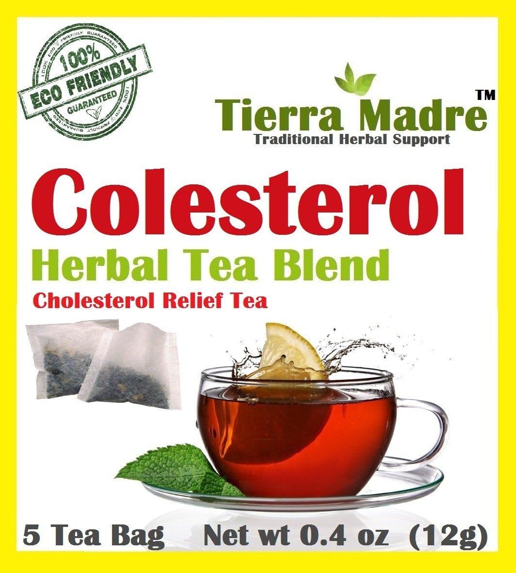 Tierra Madre Colesterol Tea Tradiconal Herbal Support - 10 Pack - 5 tea Bags / 0.2 Ounces (50 tea bags)