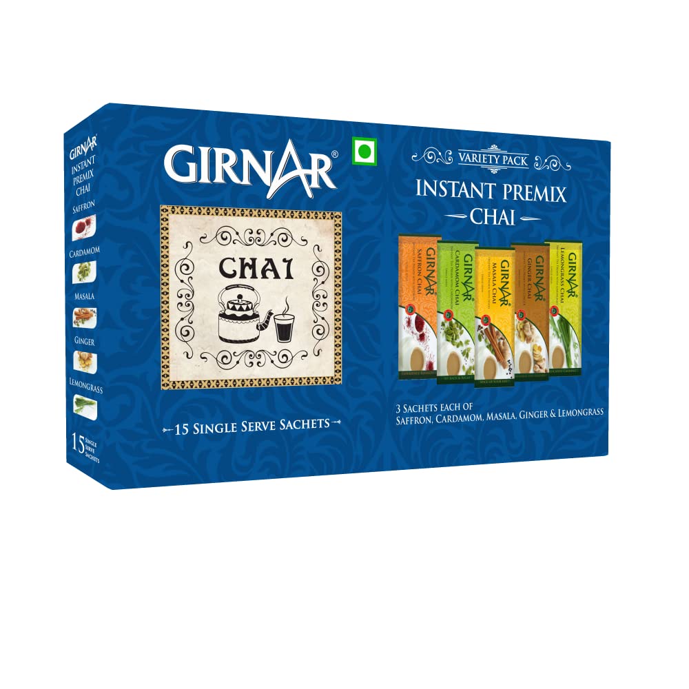 Girnar Instant Tea Premix Variety Pack, 36 Sachets