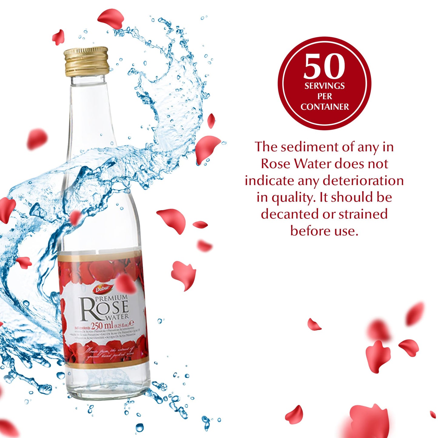 Dabur Red Rose Water 8.25oz (250ml)