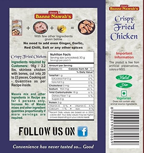 Banne Nawab's Crispy Fried Chicken 120 gms