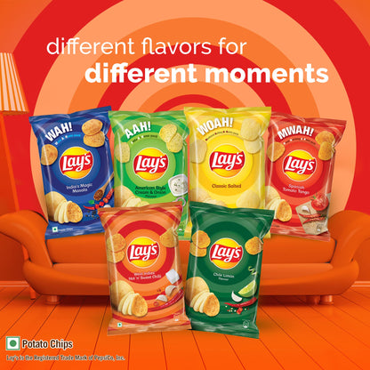Lay's Lays West Indies' Hot N' Sweet Chilli Chips 28 Gram