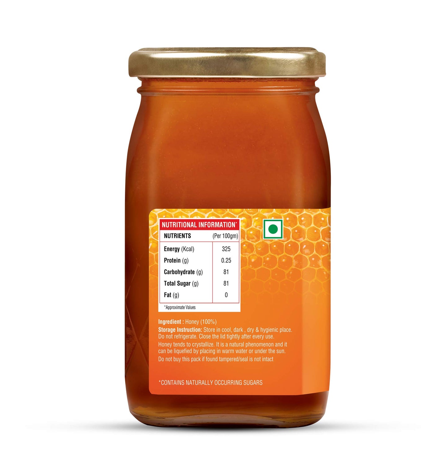 Saffola Honey 500G Glass Jar