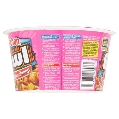 Maruchan Bowl Hot & Spicy with Shrimp Flavor Ramen Noodles with Vegetables, 3.3 OZ (2 Pack)