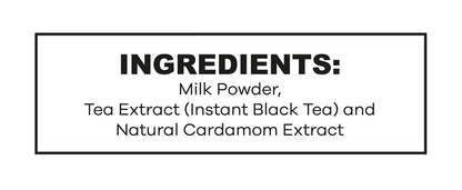 QuikTea Unsweetened Cardamom Chai Tea Latte - 100 Count (10 Boxes of 10 Each) - All Natural Preservative Free Authentic Instant Chai