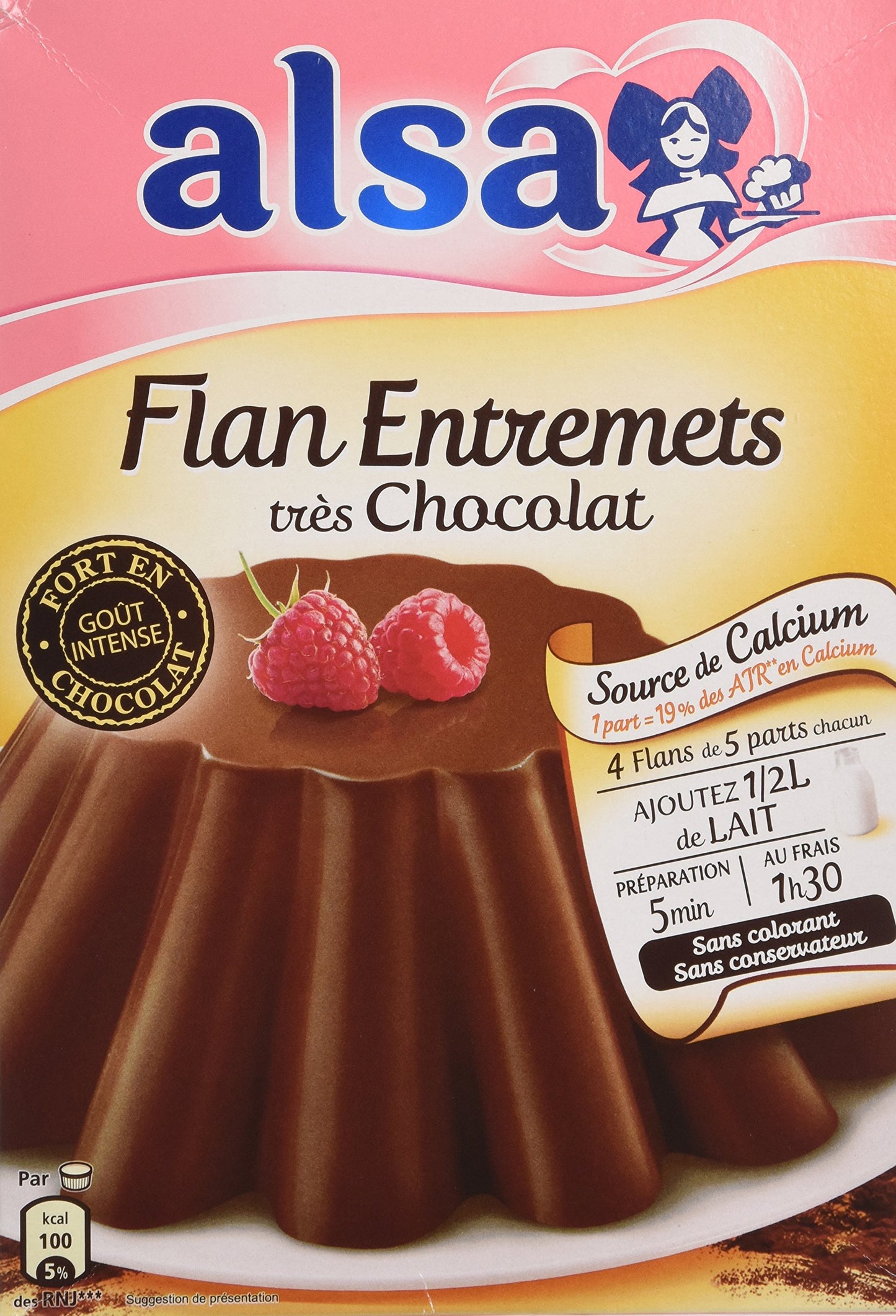 Alsa Chocolate Flavored Flan Mix - Flan Fondant au Chocolat 6.8 oz.