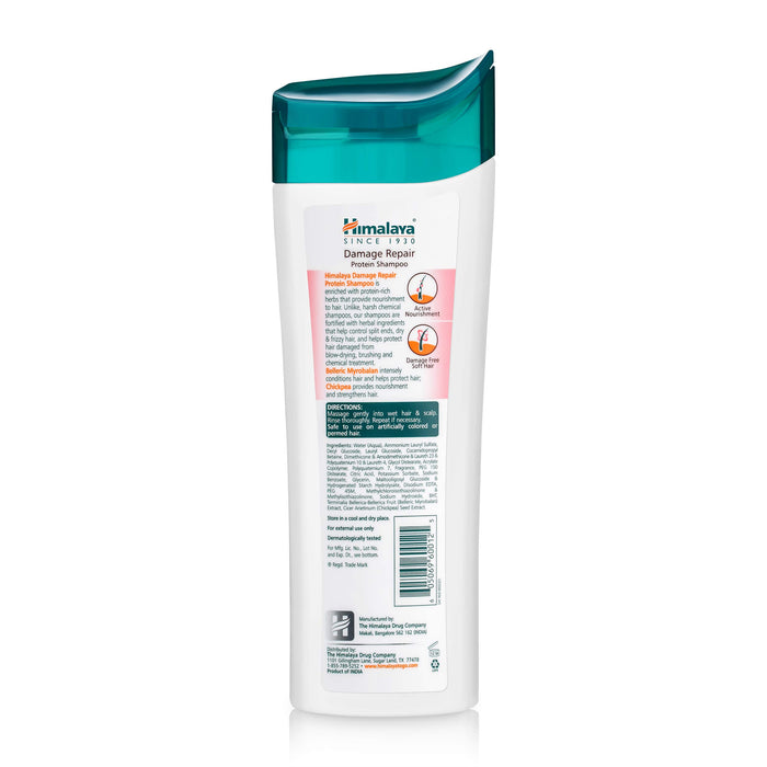 Himalaya Damage Repair Protein Shampoo With Chickpea And Almond For Dry Frizzy 400ml