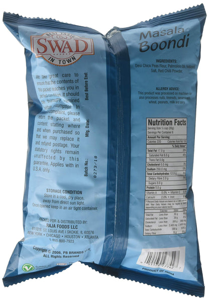 Swad Masala Boondi 10 Oz - Indian Spices