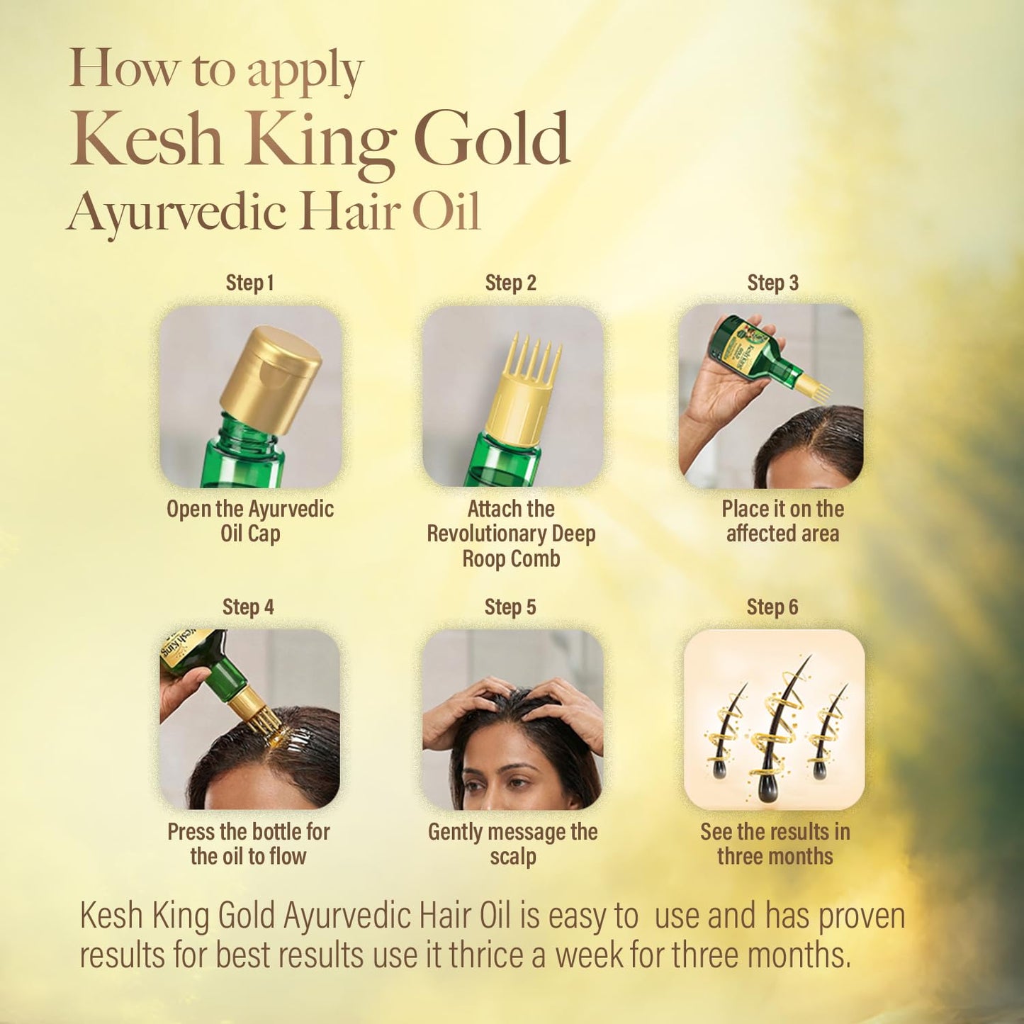 Kesh King Ayurvedic Scalp and Hair Oil, 100ml (Hair Oil, 100ml) - Indian Hair Products