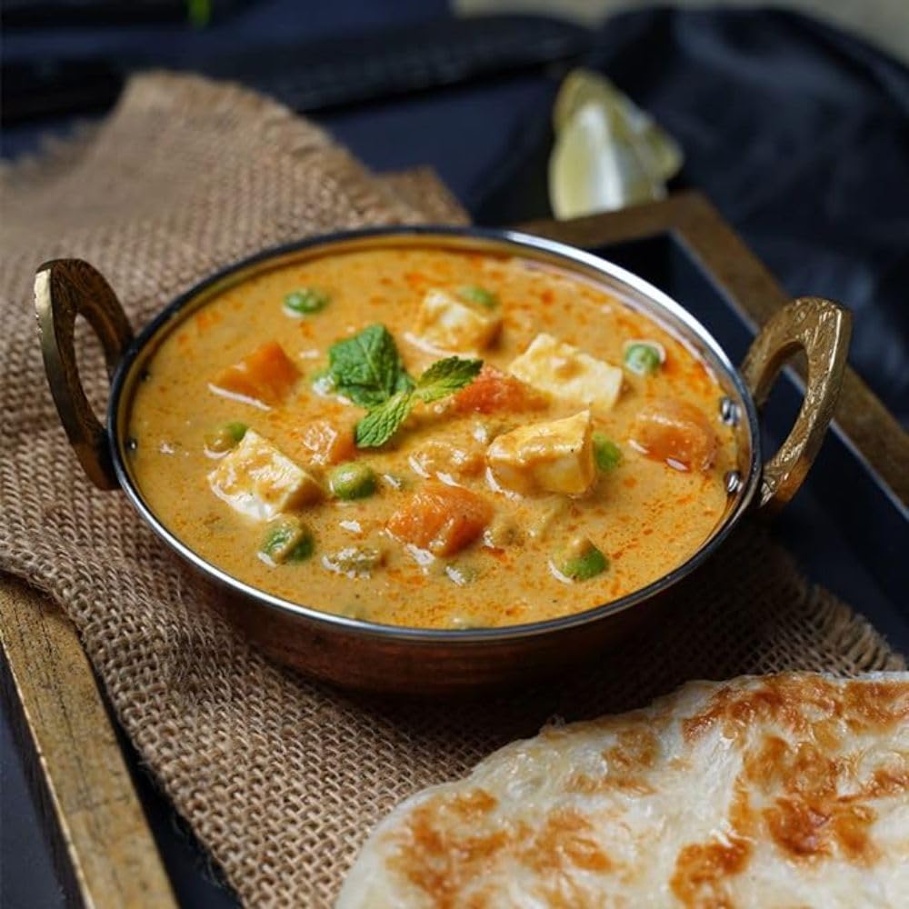 Ashoka Traditional Indian 1932, Vegan Mixed Vegetable Curry, All-Natural Ready to Eat Microwavable Entrees, Shahi Navratan Korma, Camping Friendly Meals, Gluten-Free with No Preservatives, Pack of 1