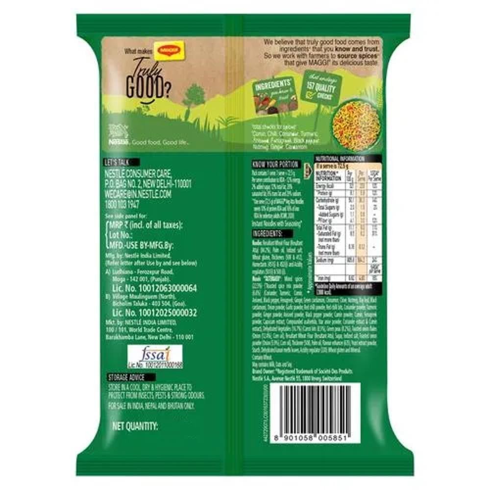 Maggi Masala Veg Atta Noodles 72.5 gms