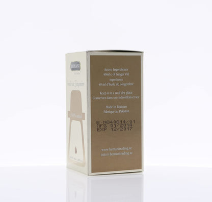Pure Ginger Essential Oil 1.35 Fl Oz, Pure 100% Natural Premium Ginger Oil for with Dropper for Massage, Diffuser & Beauty Care