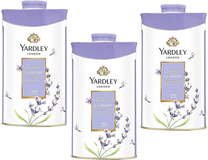 Yardley London Fresh Floral Fragrance Locked in a Fine & Silky Perfumed Talcum Powder (Yardley London English Lavender, Pack of 1 250Gram)