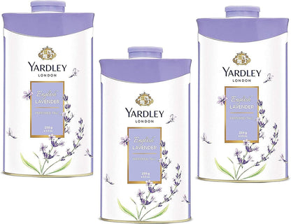 Yardley London Fresh Floral Fragrance Locked in a Fine & Silky Perfumed Talcum Powder (Yardley London English Lavender, Pack of 1 250Gram) - Skin Care