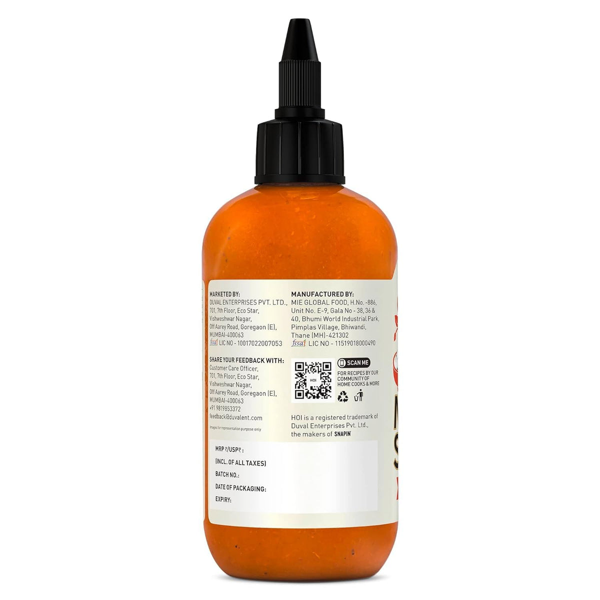 Hoi Momo Sauce - Original Hot, 250 g Pet Bottle