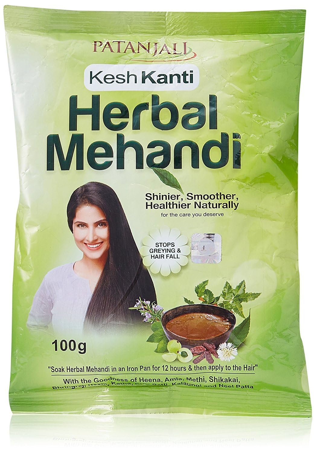 Baba Ramdev - Patanjali Herbal Mehandi for Hair - 100g