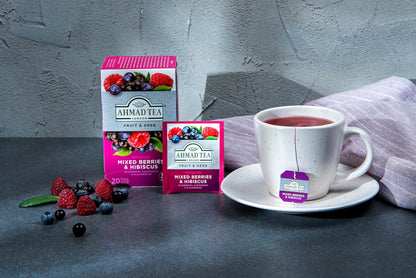 Ahmad Tea, Mixed Berries & Hibiscus, 20 Count (Pack of 6)