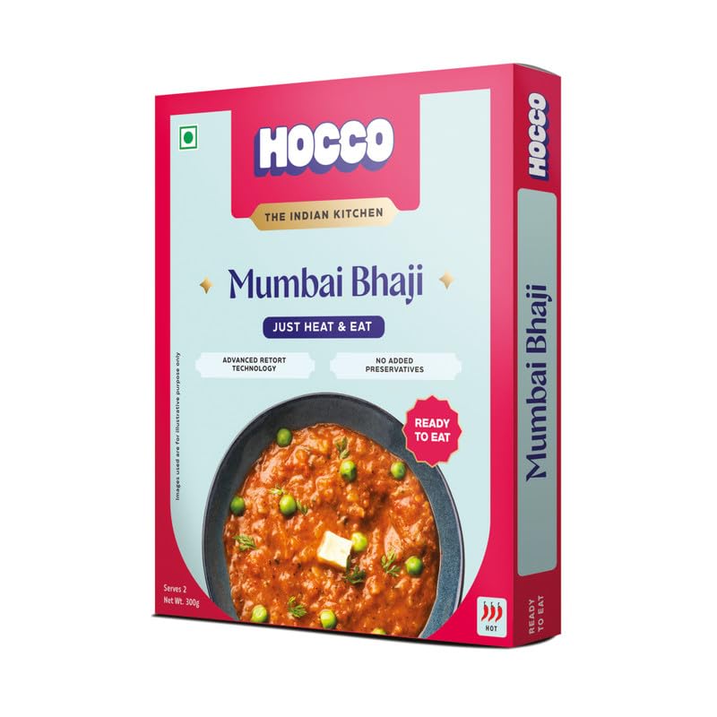 HOCCO Mumbai Bhaji Ready to Eat, 300gm (Pack of 1)