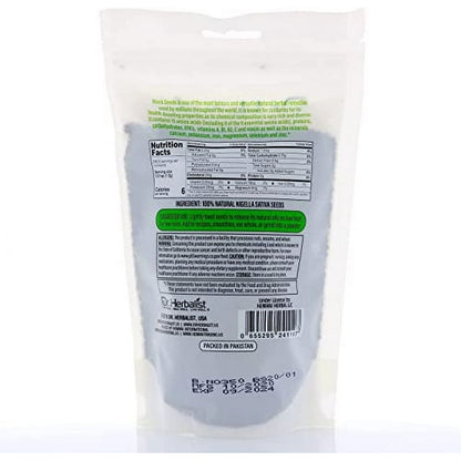 DR. Herbalist | Black Seeds 12.3 OZ (350g) - Black Cumin Seed Whole - Comino Negro Seed - Kalonji Seeds - Whole Nigella Sativa Seed - Excellent Nutrition Booster - Digestive Health