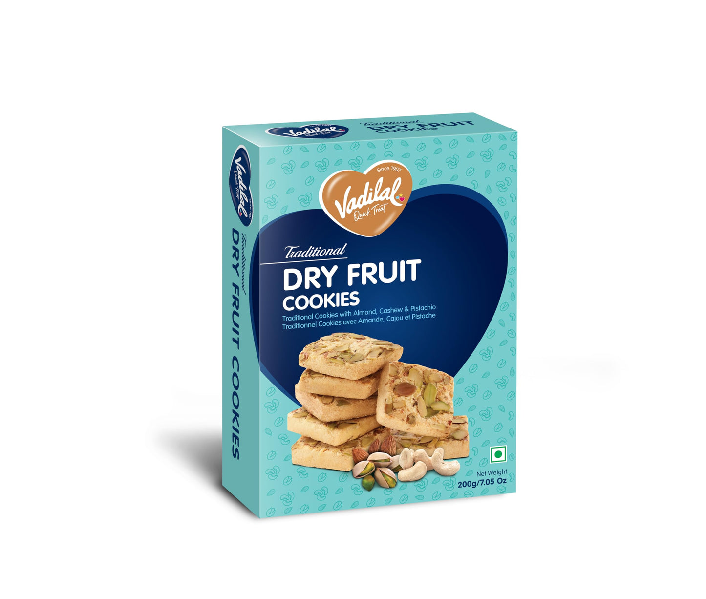 Dry Fruit Cookies (Traditional Cookies with Almond, Cashew & Pistachio)