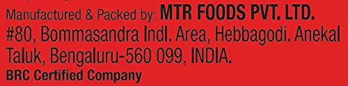 MTR Ready to Eat Just Heat and Eat | No Preparation | No additives | Gluten Free | Pack of 5 | Sambar Rice 300gms
