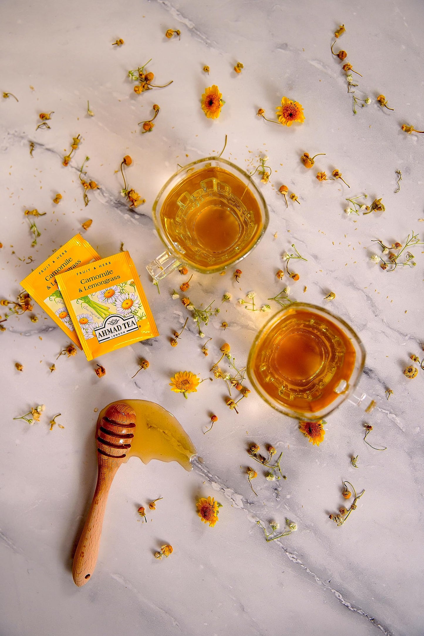 Ahmad Teas - Camomile & Lemongrass 1.4oz - 20 Tea Bags, Brown