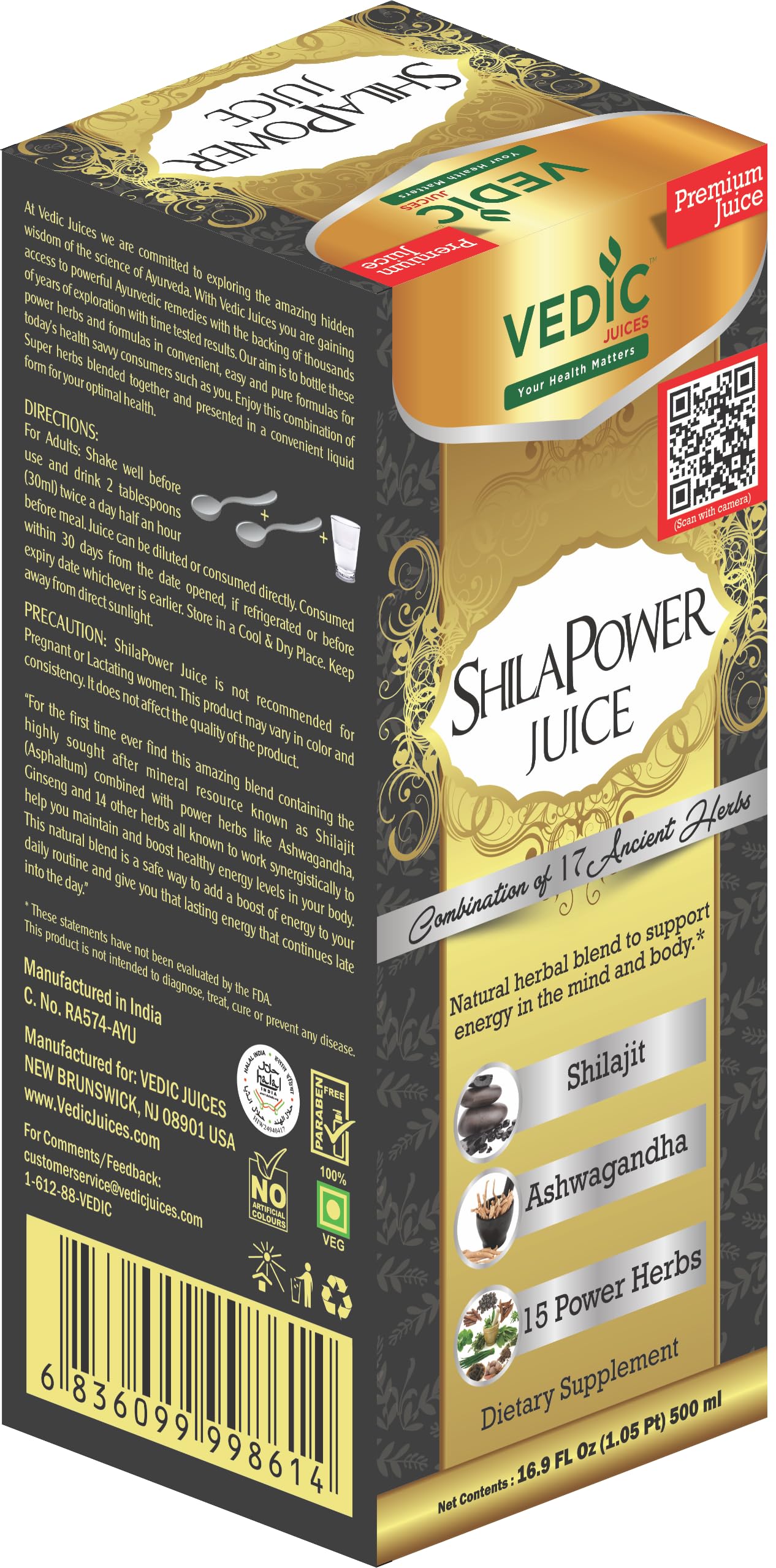 Vedic ShilaPower Juice 500ml - Pain Balm