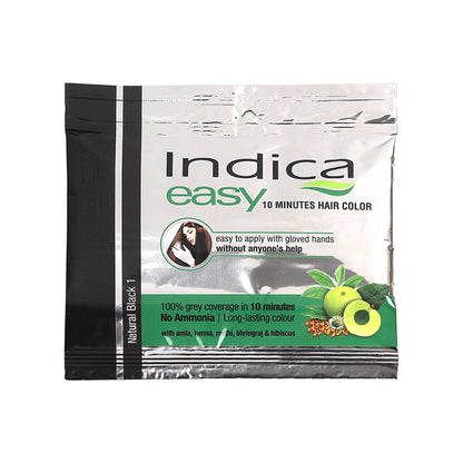 Indica Easy Shampoo Based Hair Colour Black | Pack of 3