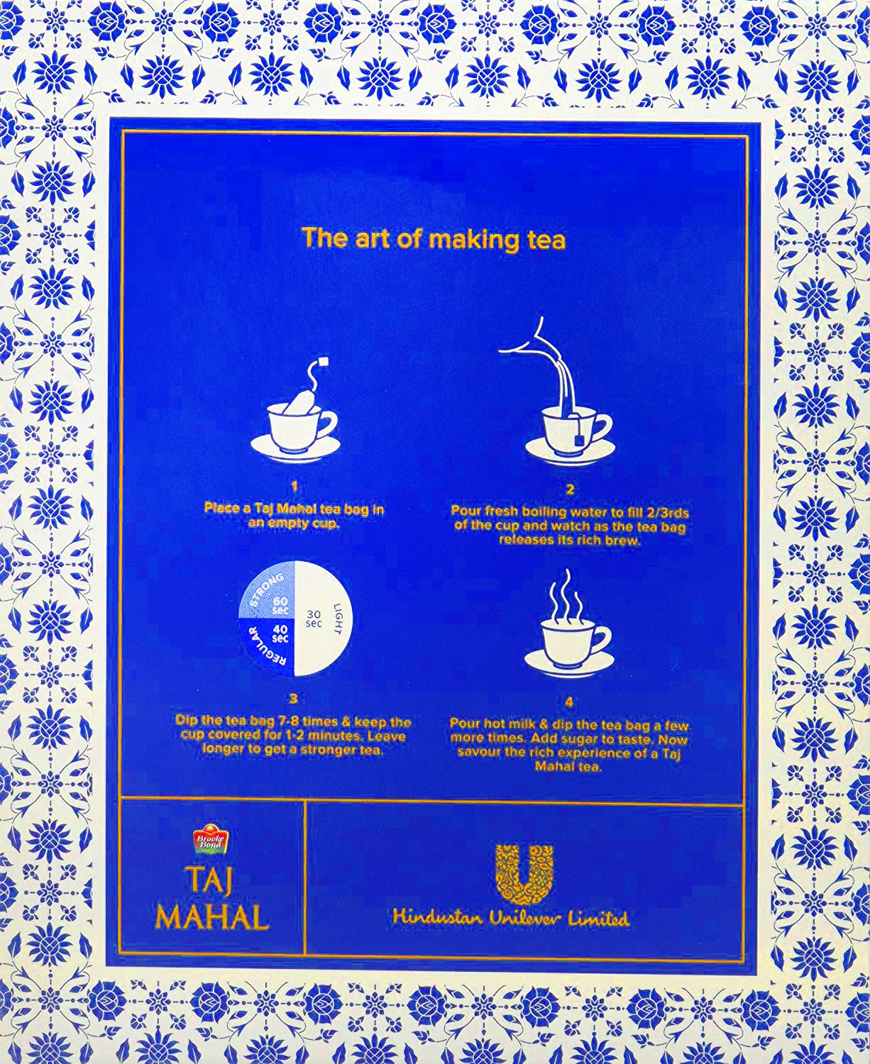 Taj Mahal 100 teabags - Indian Tea