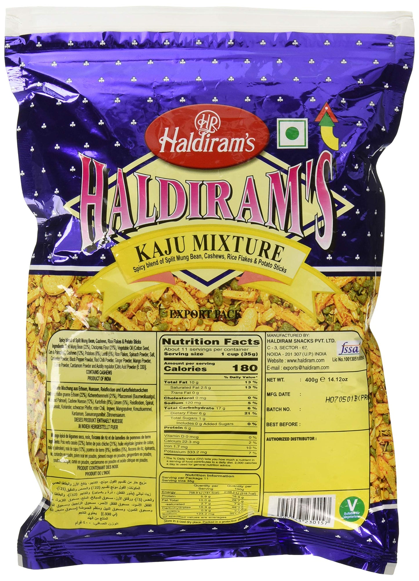 Haldirams Kaju Mixture 400g