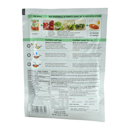 Rasoi Magic, Pav Bhaji Spice Mix- NONG 50gms - Food / Masala / Dal