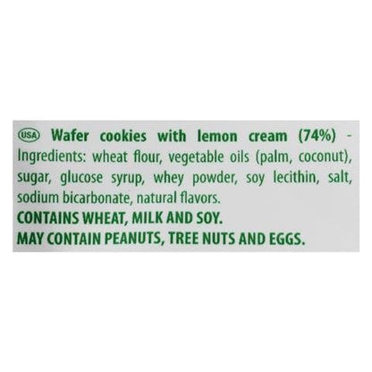 Gastone Lago Party Wafers Lemon Cream Filling 8.82 oz, 250g (Pack of 2) (Lemon, 2-Pack)
