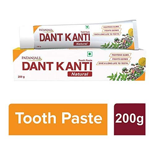 <p>Patanjali Dant Kanti Natural Toothpaste 200 gm - pack of 6</p>