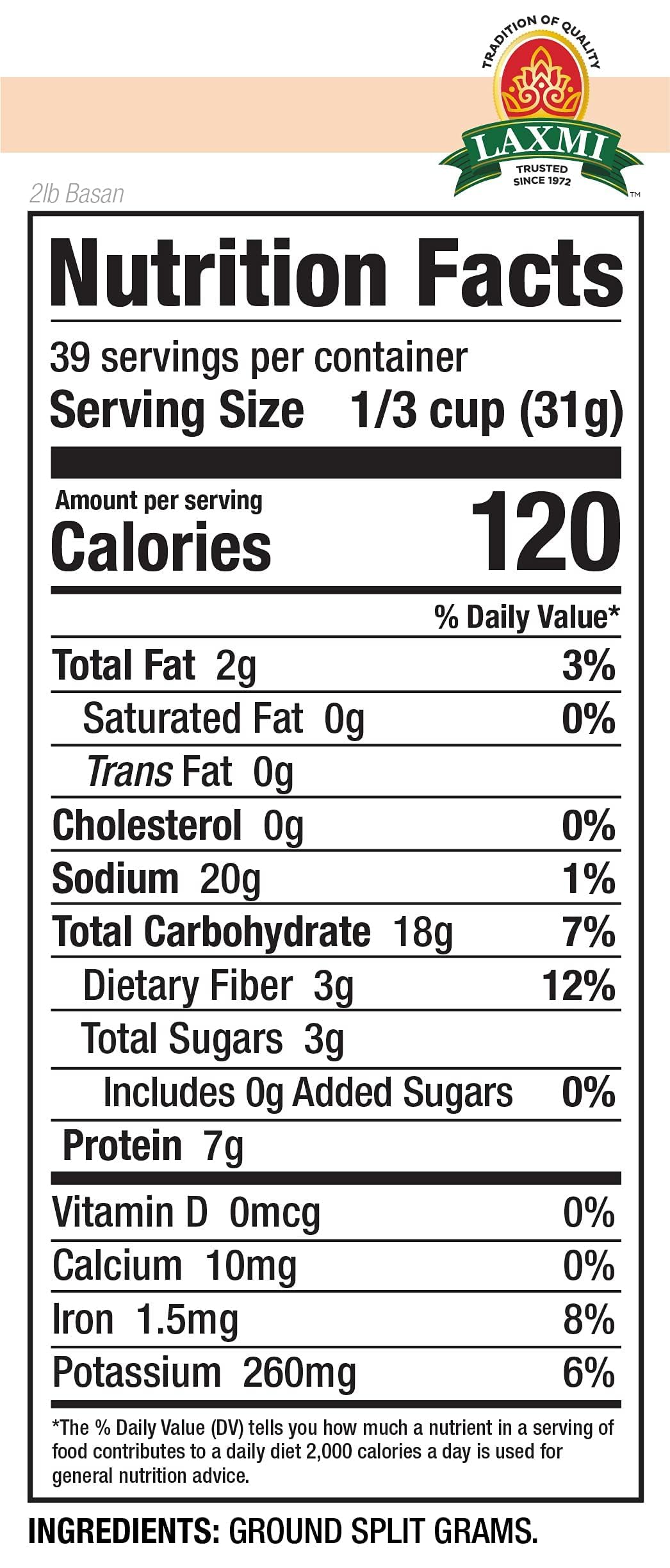 Laxmi Besan Gram Flour 2 lbs - Biscuits & Cookies
