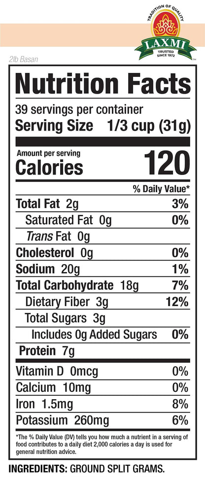 Laxmi Besan Gram Flour 2 lbs - Biscuits & Cookies