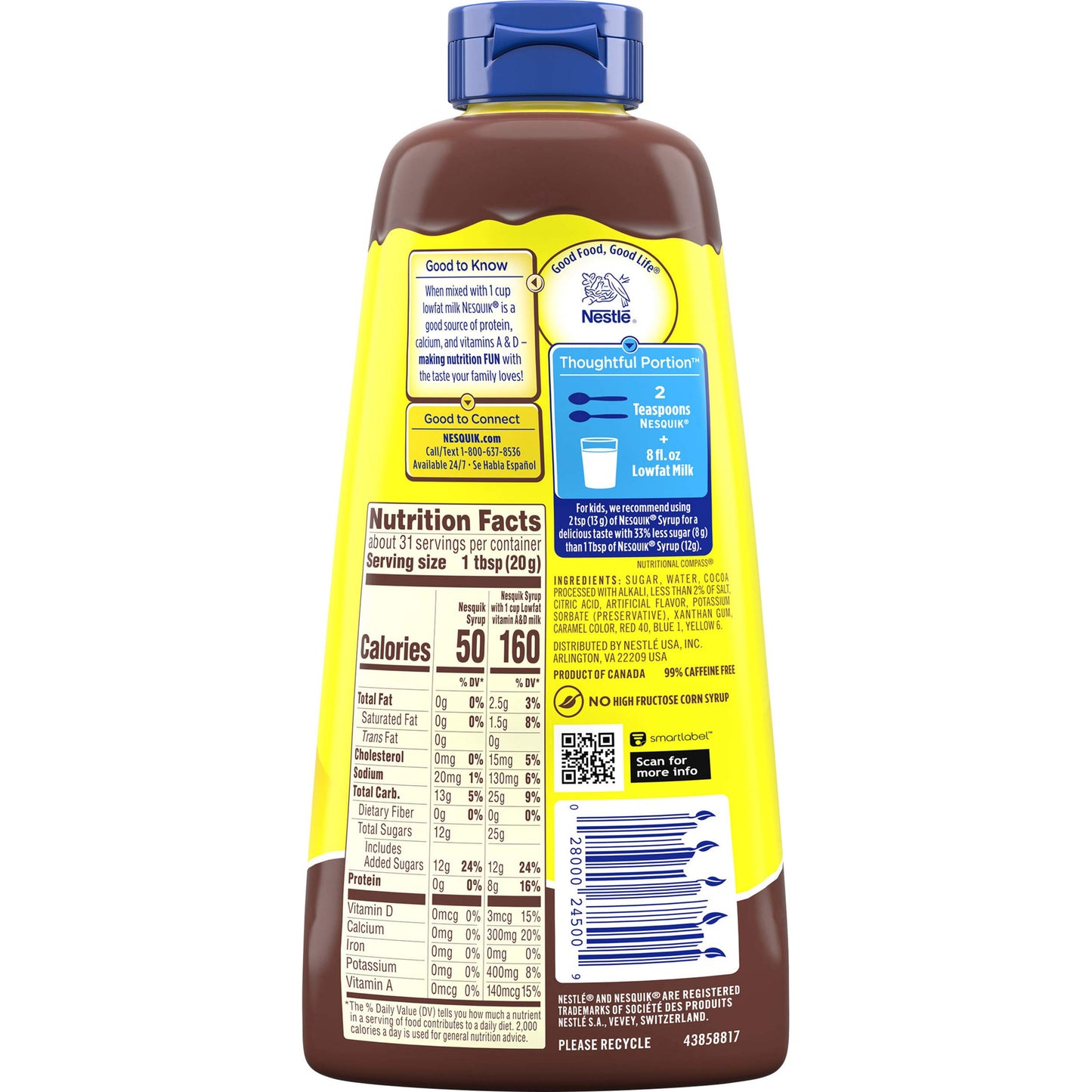 Nestle Nesquick Chocolate Syrup 22 Oz - Food / Masala / Dal