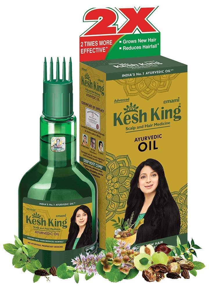 Kesh King Herbal Ayurvedic Hair Oil For Hair Growth 300ml - 1 Pack