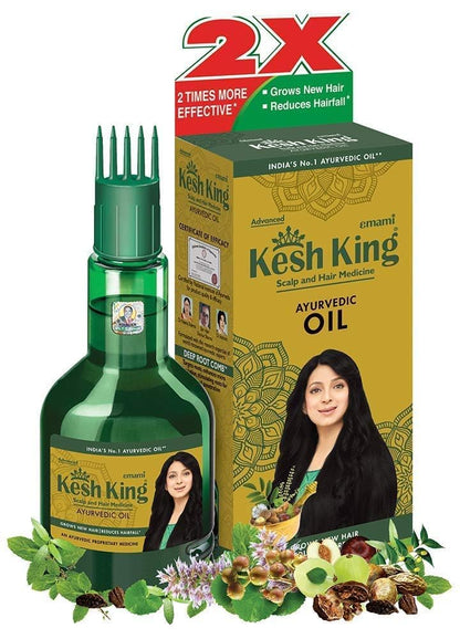 Kesh King Herbal Ayurvedic Hair Oil For Hair Growth 300ml - 1 Pack