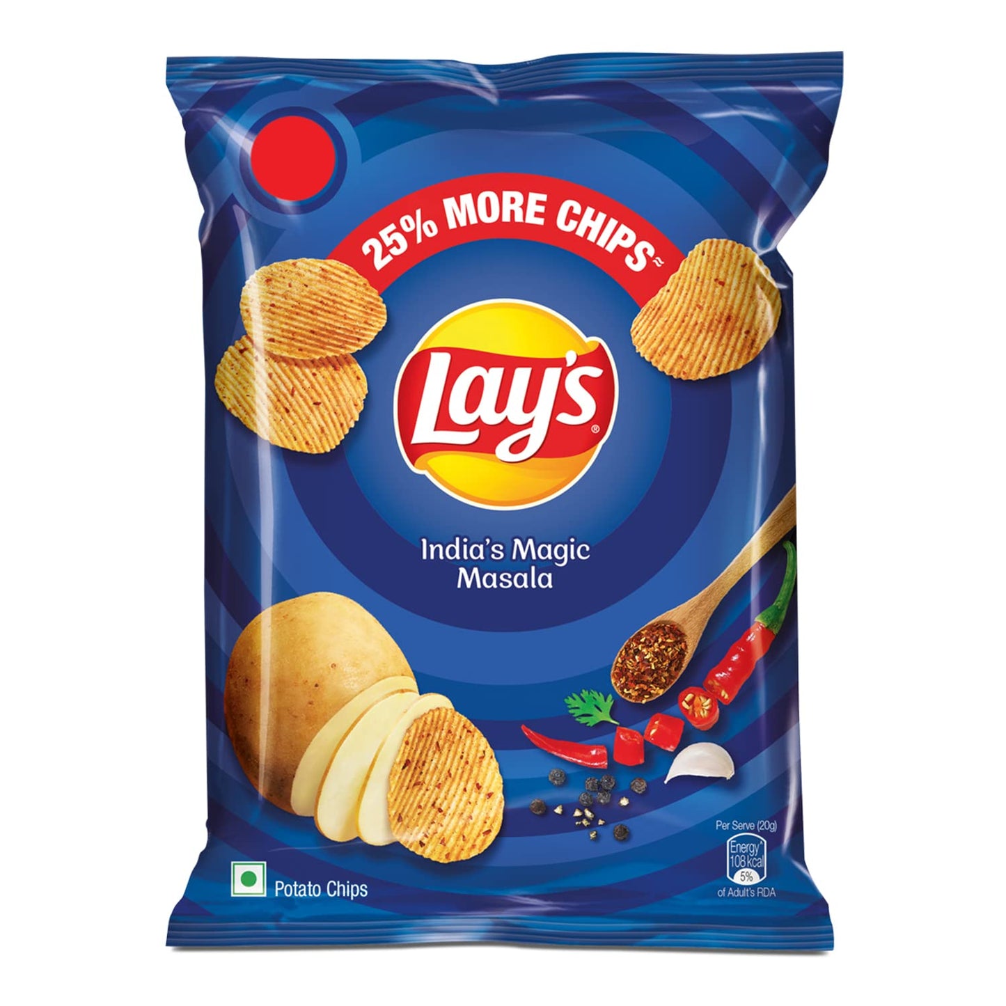 Lay's Chips-india's Magic Masala 52 gms - Indian Snack