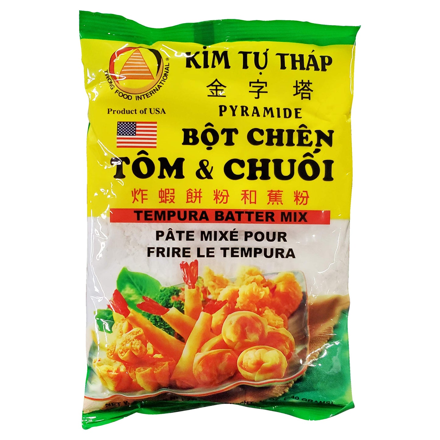 Kim Tu Thap Pyramide Bot Chien Tom & Chuoi - Tempura Batter Mix (3 Pack, Total of 36oz)