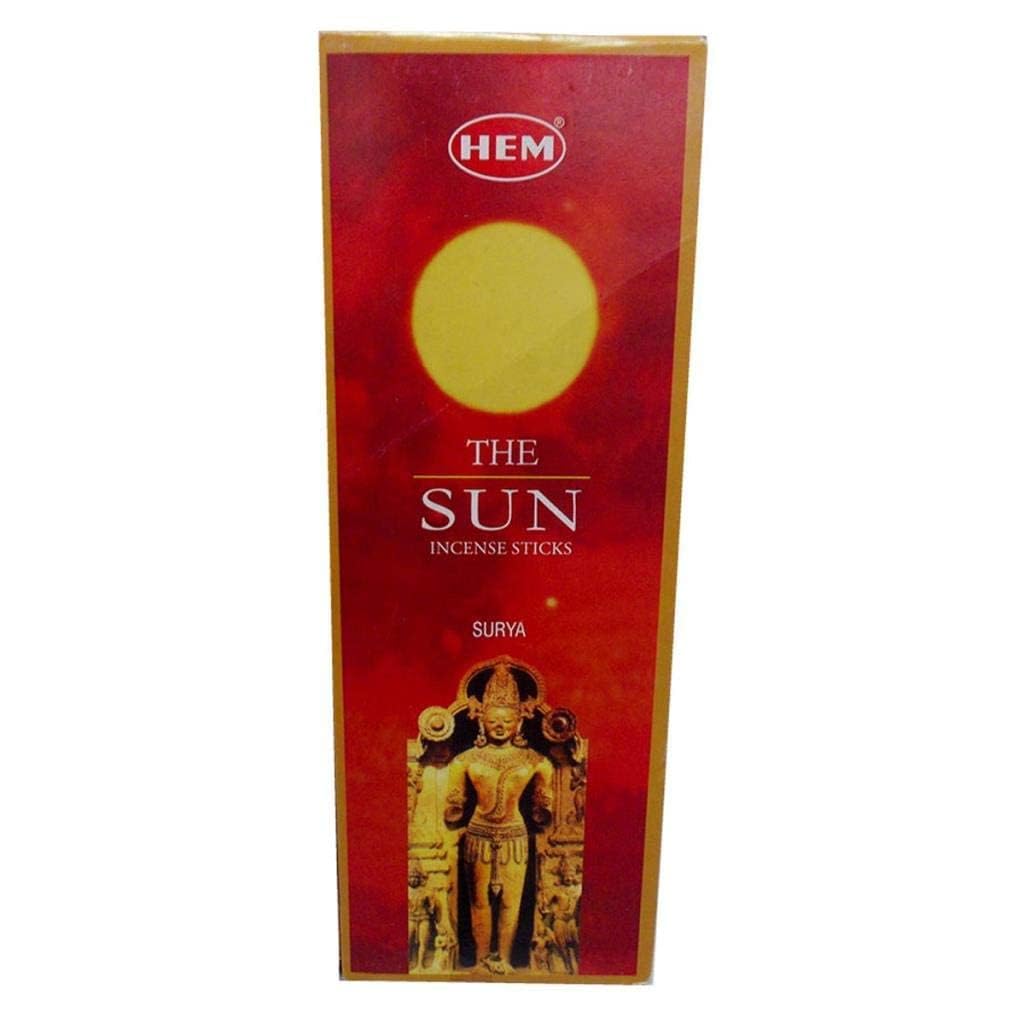 The Sun - 20 Stick Hex Tube - HEM Incense