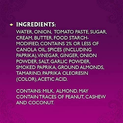 Patak's Butter Chicken Simmer Sauce - 15 Oz (Pack of 3) With Tomato, Cream and Spices, No Artificial Flavors, Gluten Free, Vegetarian Friendly