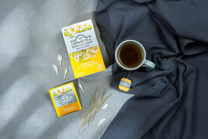 Ahmad Teas - Camomile & Lemongrass 1.4oz - 20 Tea Bags, Brown