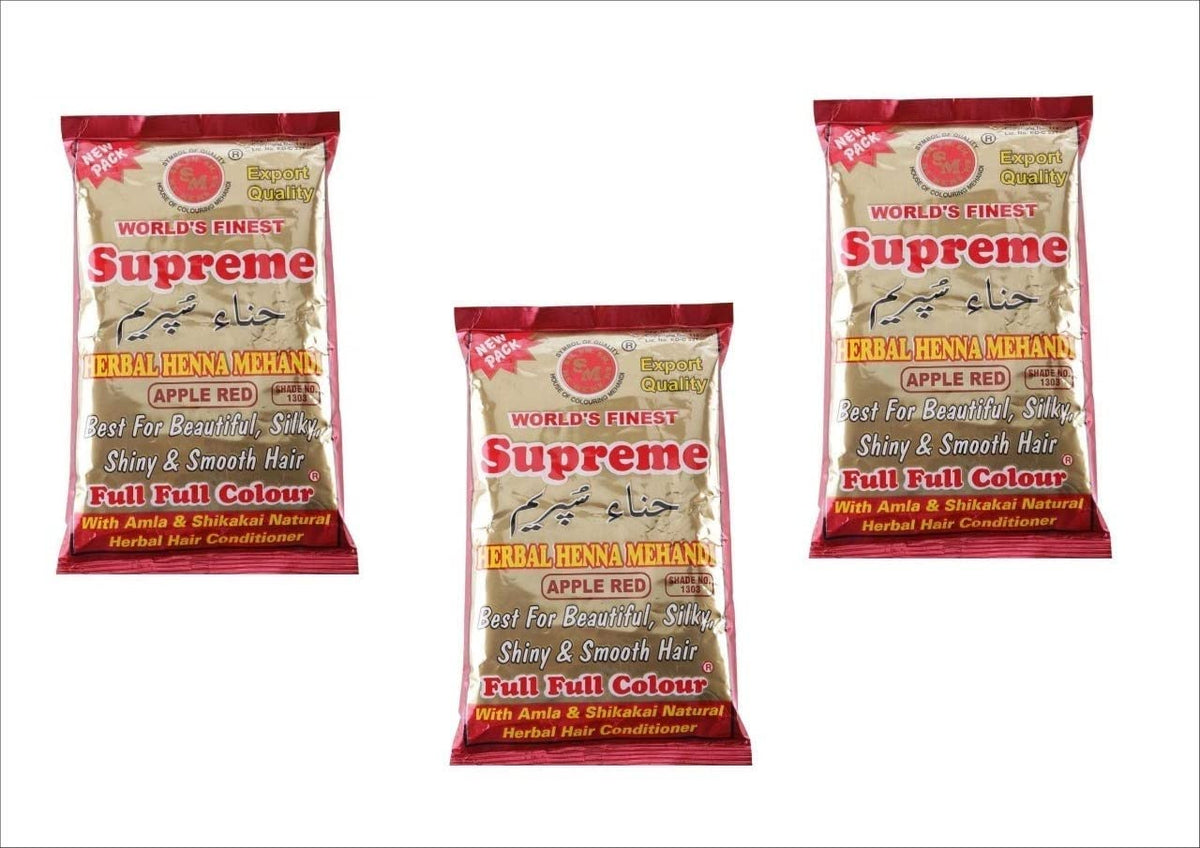 Supreme Herbal Henna (3 X APPLE RED)
