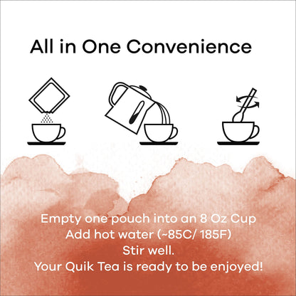 Quik Caf Madras Coffee - Single Box 10 Count - All Natural & Preservative Free Instant Coffee.