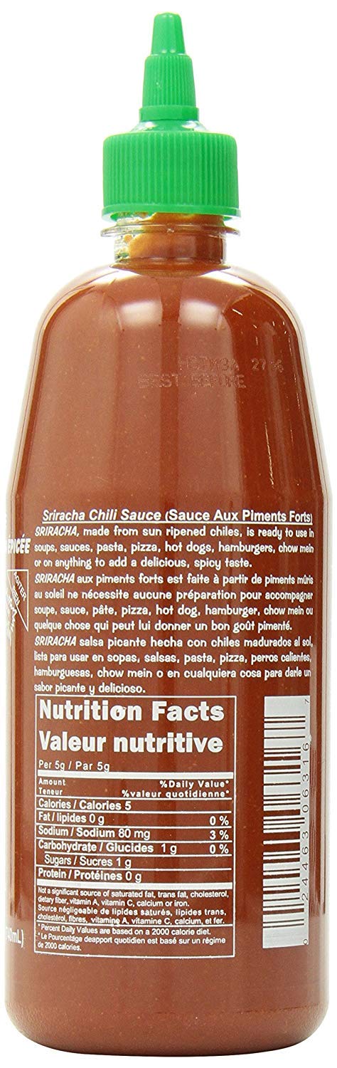 Tuong Ot Sriracha Hot Chili Sauce 28oz