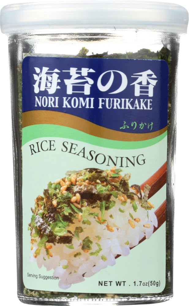 JFC - Nori Komi Furikake (Rice Seasoning) 1.7 Ounce Jar (Pack of 2)