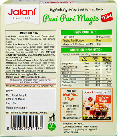 Jalani Pani Puri Magic 270 g Box