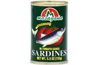 Masagana Sardines in Tomato Sauce - Product of the Philippines - 3 X 5.5 Oz.